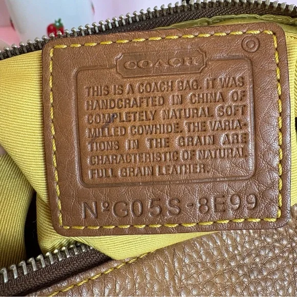 Coach Vintage 2005 Y2K Full-Grain Leather Hobo Shoulder Bag 8E99 - Picture 10 of 10